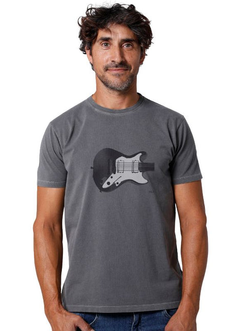 T-shirt uomo King Guitar La Nansa in cotone sostenibile