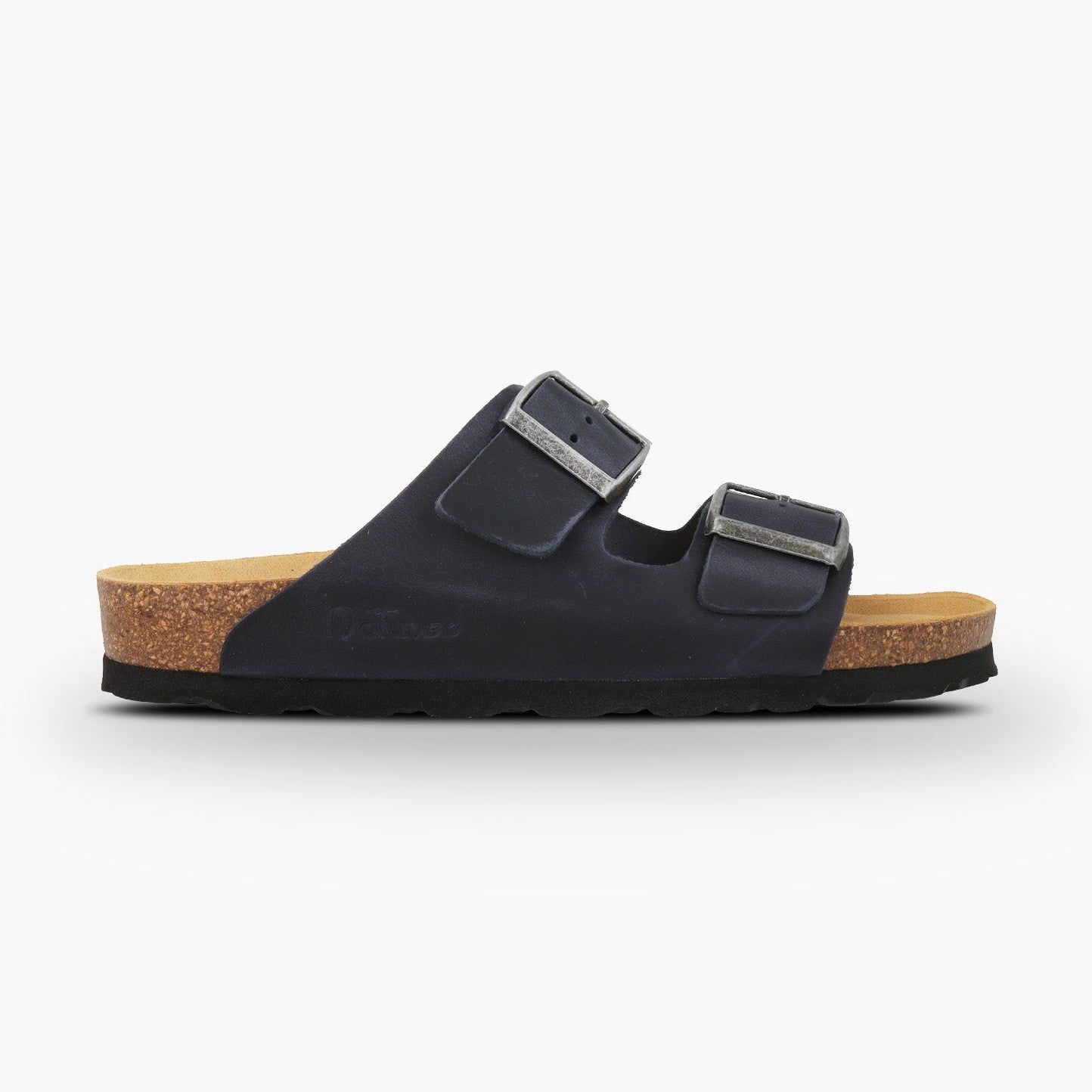 CH05 CUOIO - Sandalo a due fasce in pelle con cinturino regolabile da donna e da uomo NATUNED