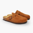 CH18 VELOUR - sabot da donna e da uomo con fibbia regolabile NATUNED plantare in lattice anatomico comfort