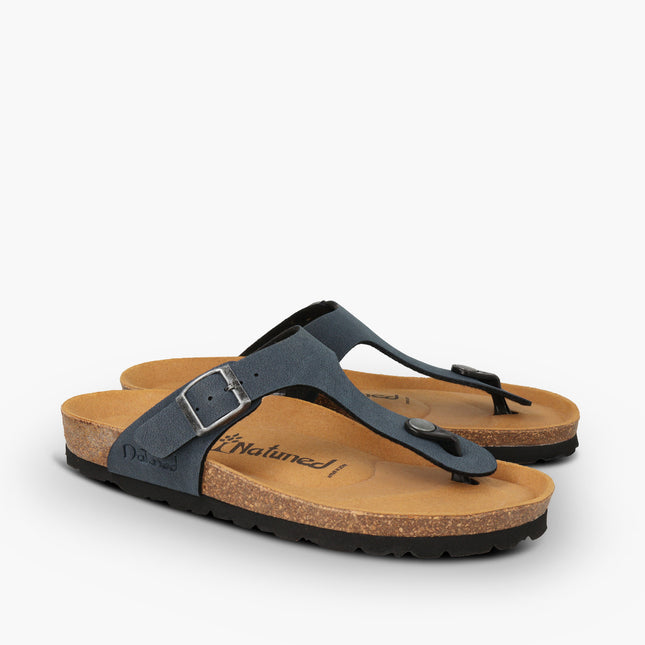 CH08 MICROFASER - Sandalo infradito con cinturino regolabile da donna e da uomo NATUNED  plantare in lattice anatomico comfort