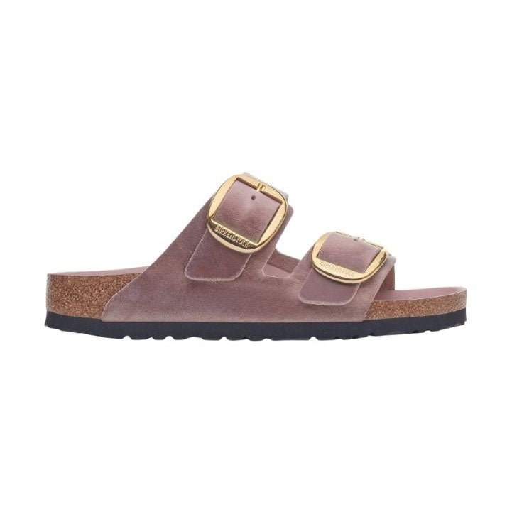 Birkenstock Arizona Big Buckle Donna Sandalo in Pelle Oliata — vista dal basso con suola