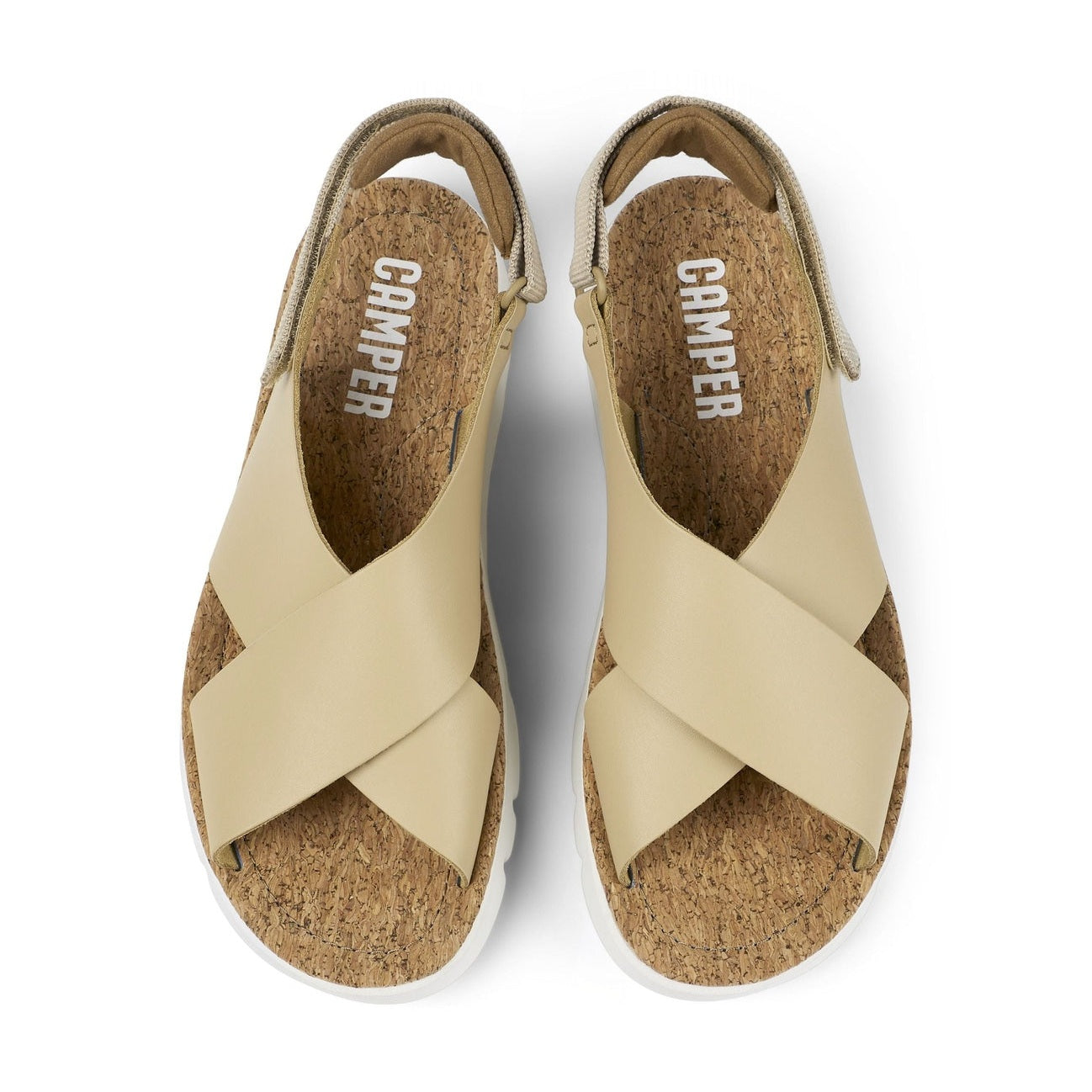 K200157 - Sandalo basso da donna con fasce intrecciate CAMPER modello ORUGA