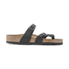 Sandalo Birkenstock Mayari Vegan donna infradito in Birko-Flor con cinturino incrociato vista laterale