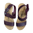 CH22 - Sandalo a fasce con cinturini regolabili e zeppa da donna NATUNED plantare in lattice anatomico comfort