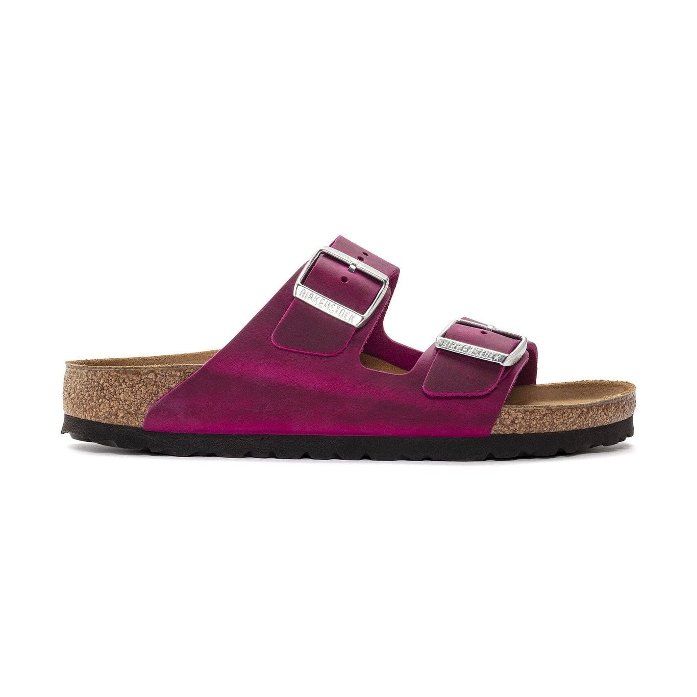 Cuciture aperte artigianali su pelle nabuk oliata Birkenstock Arizona donna
