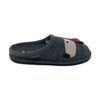 Haflinger Theo sabot unisex in lana cotta — vista laterale