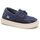 Sneaker Natural World Old Nela bambino in cotone biologico finitura vintage Old vista laterale