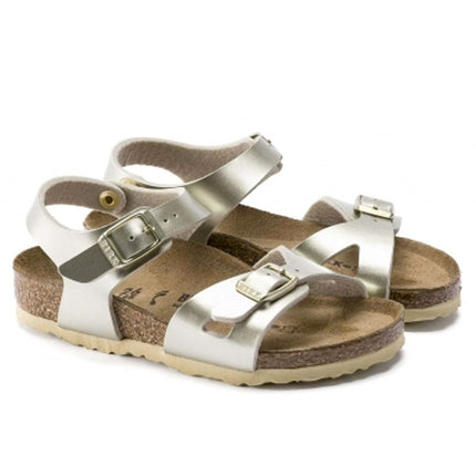 RIO (BIRKO-FLOR KIDS) - Sandalo da bambina Birkenstock con due fasce e cinturini regolabili