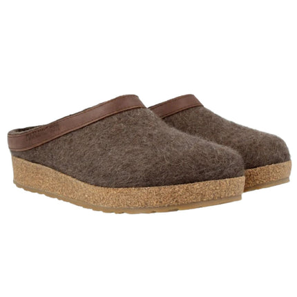Haflinger Torben Unisex Sabot In Feltro Di Lana vista laterale con linea del plantare