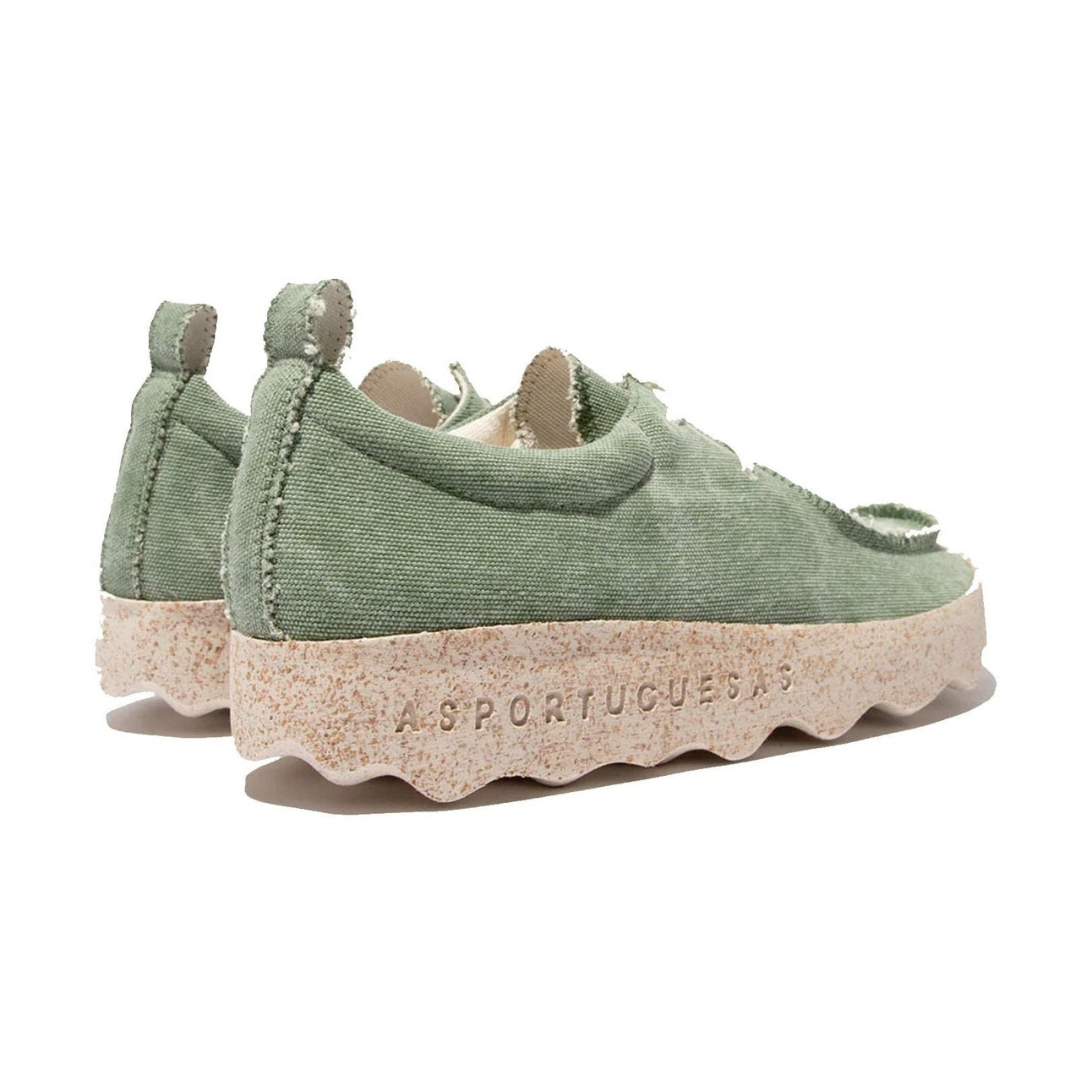 Asportuguesas Chat scarpa stringata unisex in canapa — vista tre quarti anteriore