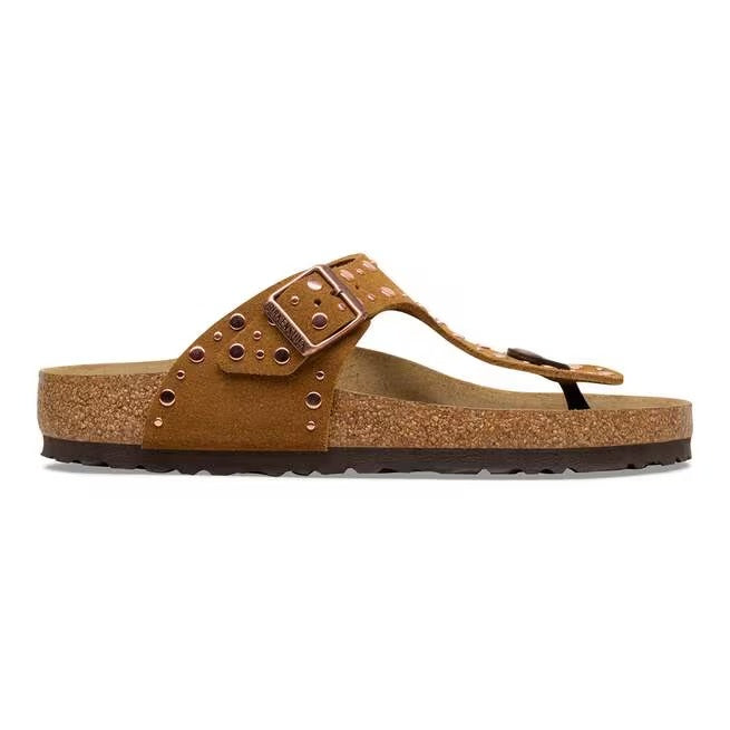 Plantare anatomico originale Birkenstock in sughero e lattice sandalo Gizeh Rivet donna