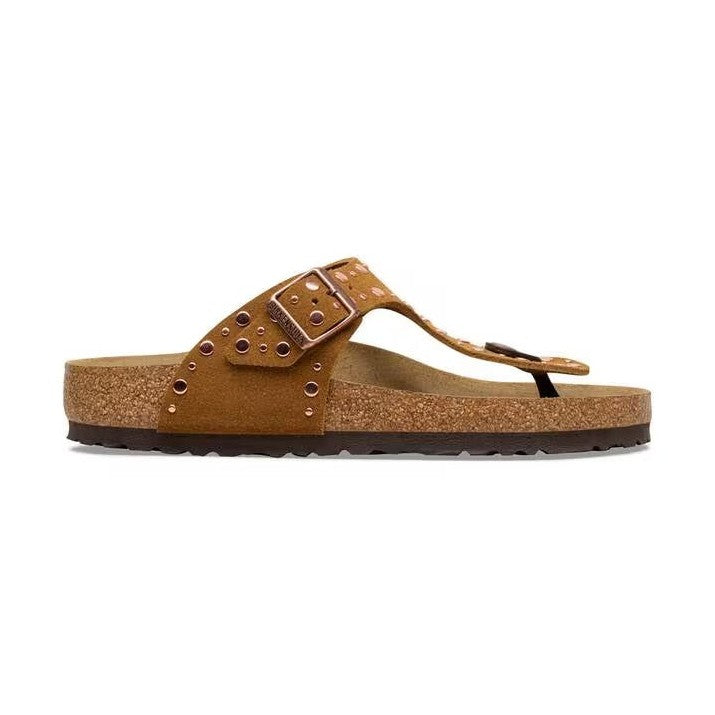 Plantare anatomico originale Birkenstock in sughero e lattice sandalo Gizeh Rivet donna