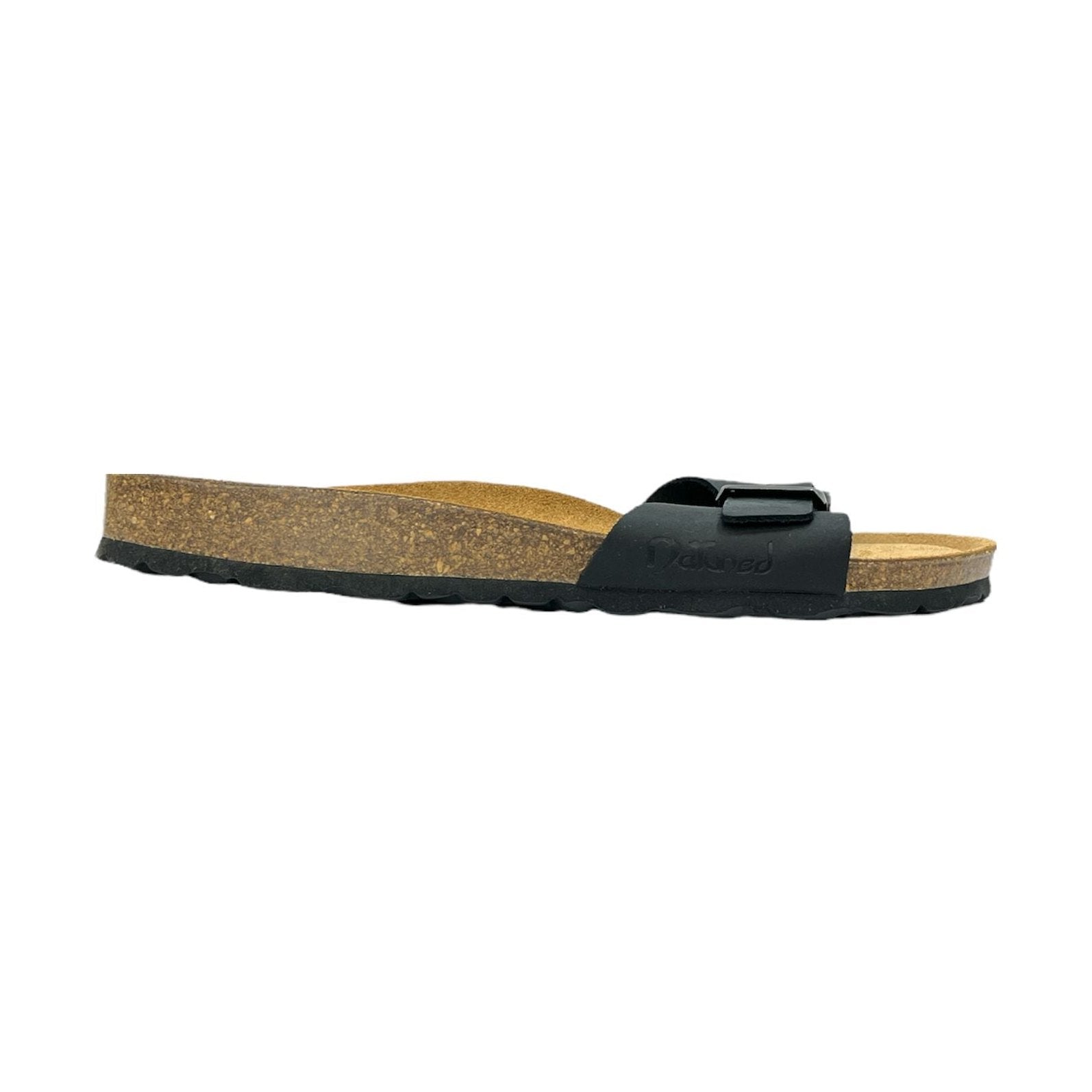 CH17-CUOIO Sandalo a fascia larga da donna e da uomo NATUNED con fibbia regolabile plantare in lattice anatomico comfort