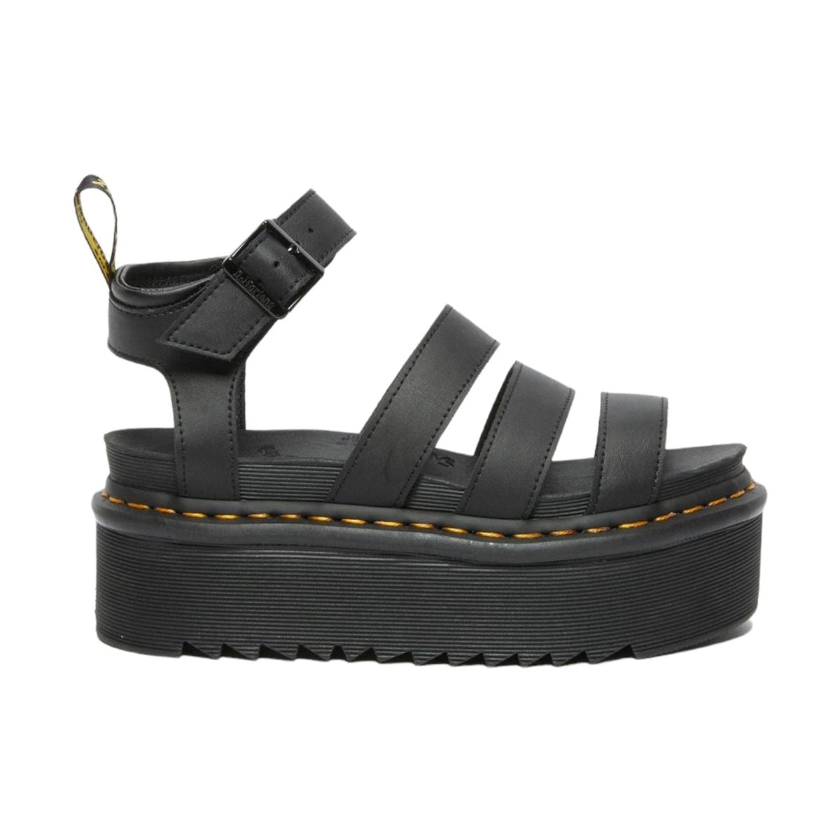 Dr. Martens Blaire Quad Donna Sandali Platform In Pelle Con Cinturino