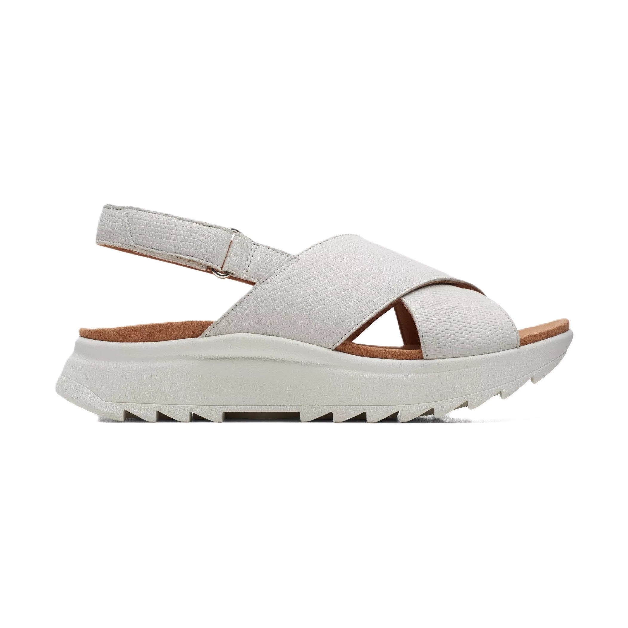 Clarks Dash Lite Wish Donna Sandalo Zeppa In Pelle
