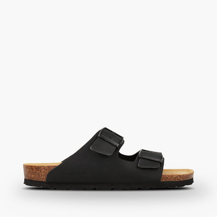 CH05 CUOIO - Sandalo a due fasce in pelle con cinturino regolabile da donna e da uomo NATUNED