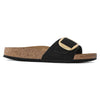 Birkenstock Madrid Big Buckle sandalo donna in pelle Nubuck — vista laterale