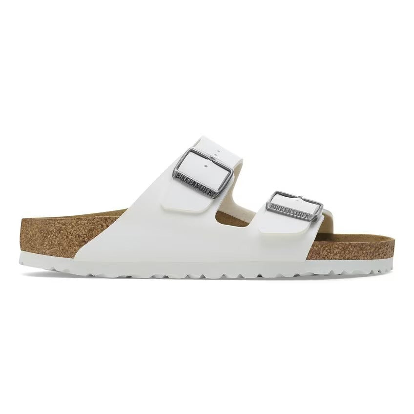 Vista posteriore della sede del tallone profonda del sandalo Birkenstock Arizona Donna per una stabilità ottimale.