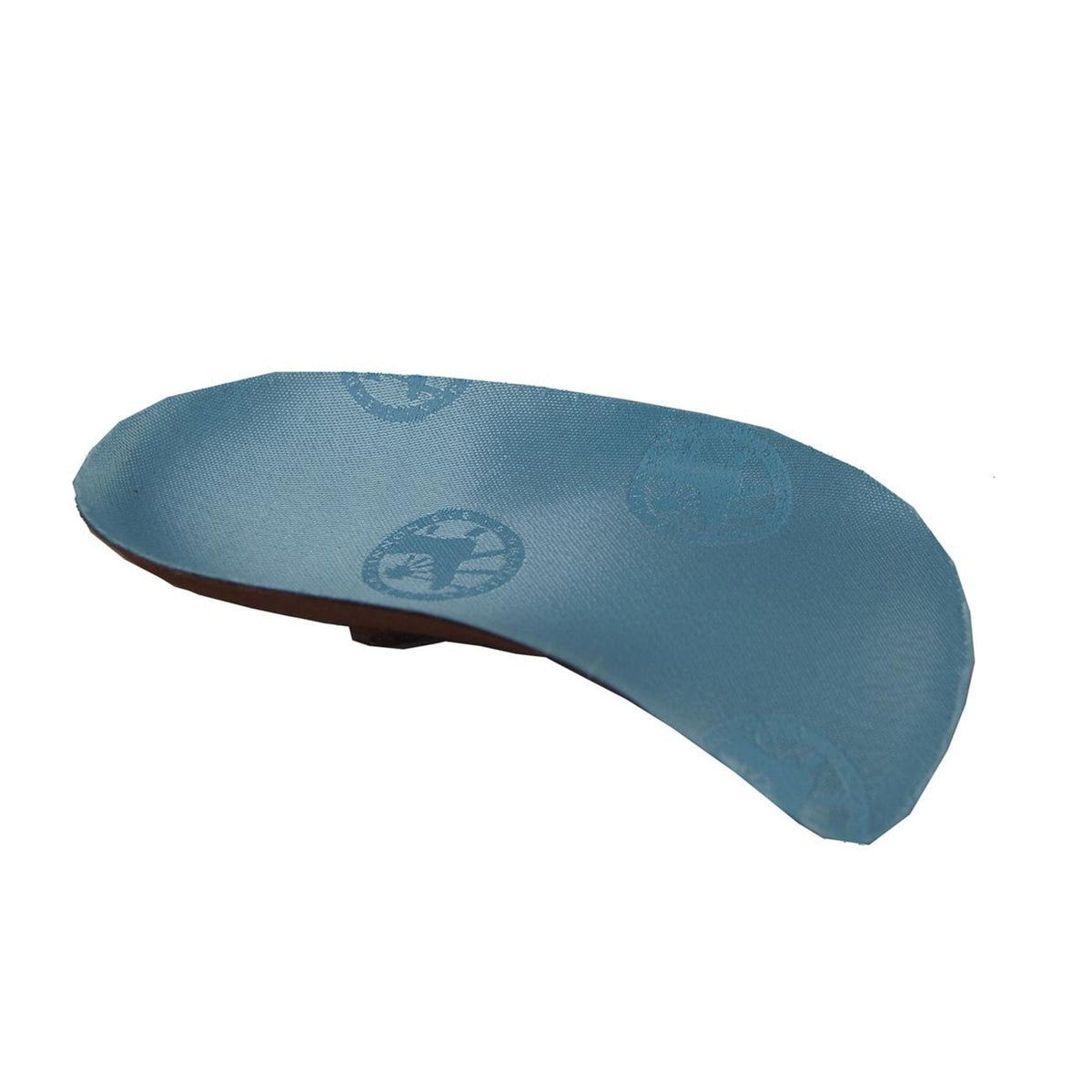 Birkenstock Blue Footbed Tradition plantare anatomico unisex in cotone blu a tre quarti