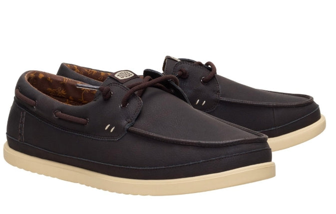 HeyDude Harbor Lo Classic sneaker uomo in tela — vista posteriore