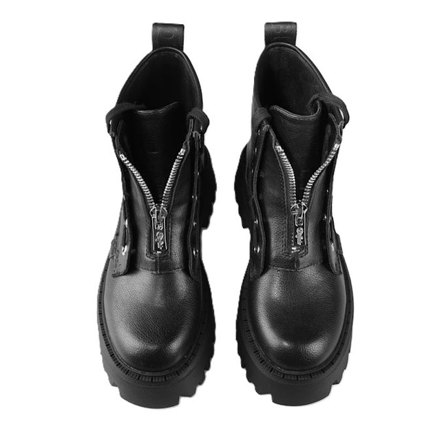 Buffalo Aspen Front Zip stivaletto donna vegano materiale vegano effetto pelle