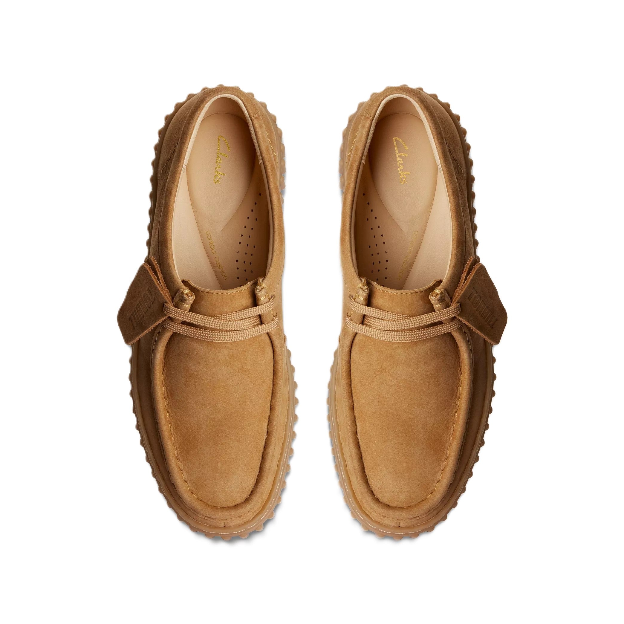 Clarks Torhill Bee Donna Scarpe In Suede Premium Con Suola Scanalata