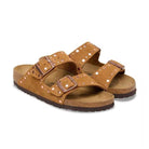 Birkenstock Arizona Rivet donna pelle scamosciata cuoio vista angolata