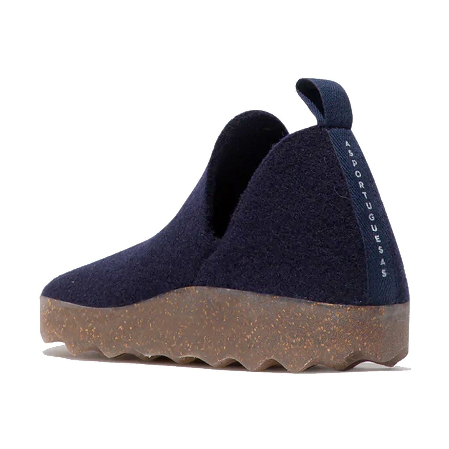 Asportuguesas City scarpa slip-on unisex in feltro di lana — paio affiancato vista dall'alto