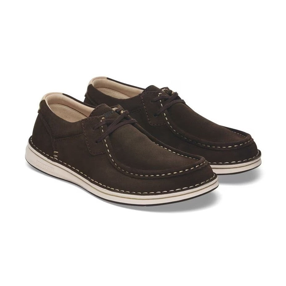 Cuciture appariscenti artigianali su pelle naturale liscia Birkenstock Pasadena uomo