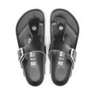 Pelle nabuk oliata a cuciture aperte con sfumature naturali Birkenstock Gizeh Big Buckle donna