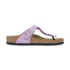 Design infradito minimalista in pelle Nubuck Birkenstock Gizeh Classic donna