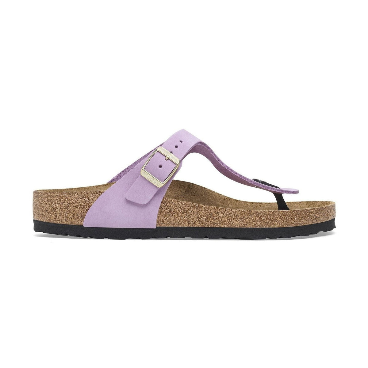 Design infradito minimalista in pelle Nubuck Birkenstock Gizeh Classic donna