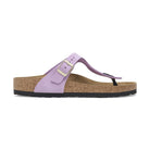 Design infradito minimalista in pelle Nubuck Birkenstock Gizeh Classic donna