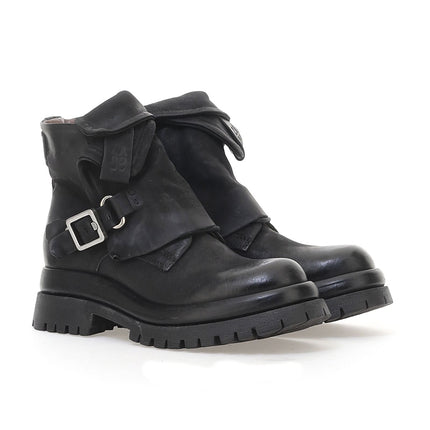 A.S.98 Darryl stivaletto pelle naturale vintage dettaglio tomaia