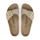 Coppia sandali Birkenstock Madrid Big Buckle donna pelle Nubuck Made in Germany