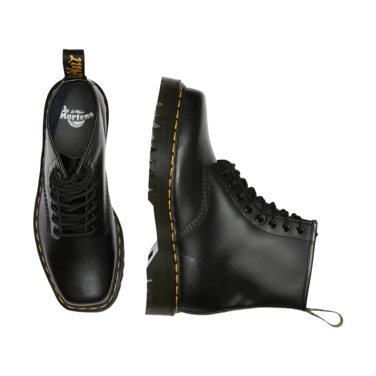 Dr. Martens 1460 Bex Squared Donna Stivali In Pelle Punta Quadrata
