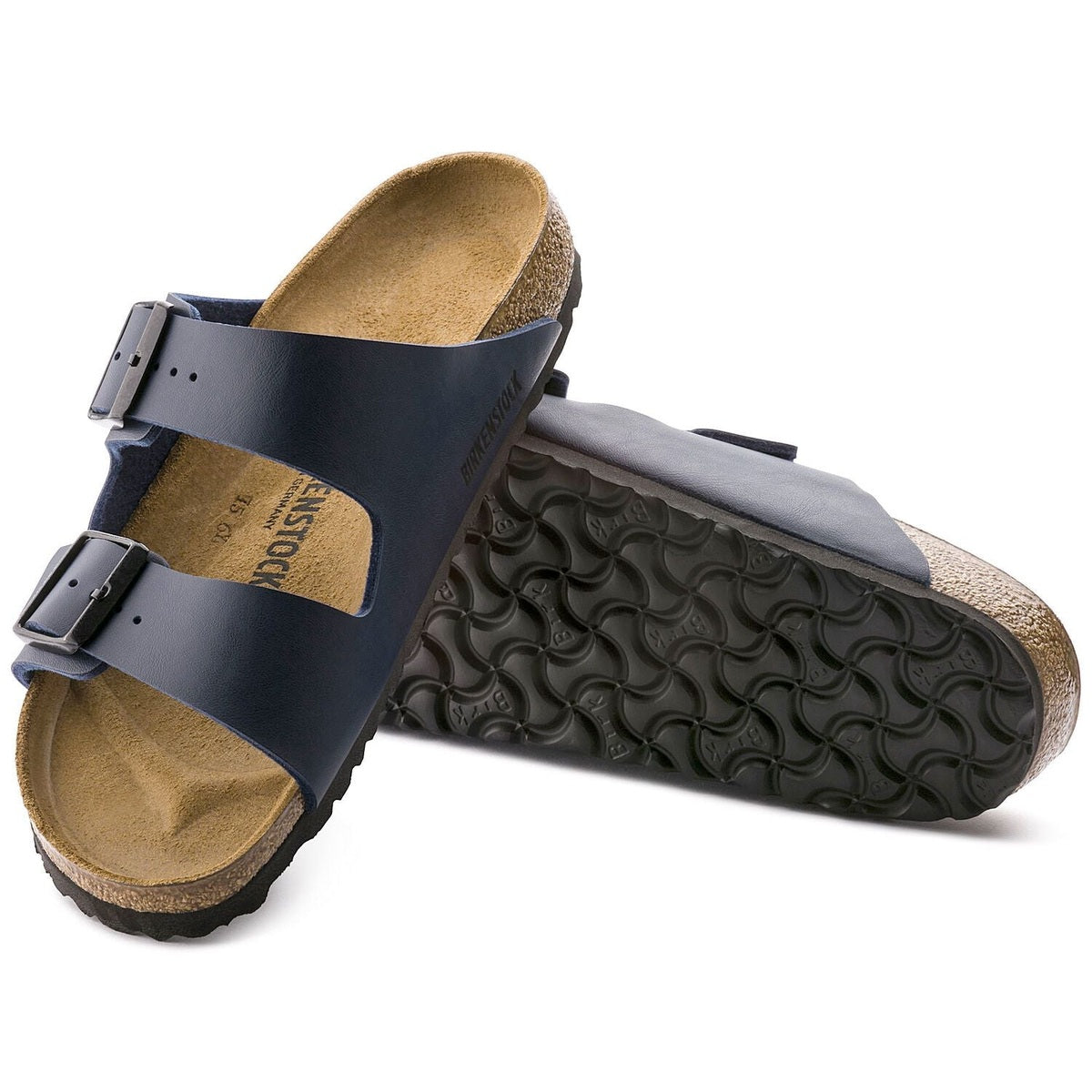 Vista laterale sandalo Birkenstock Arizona Classic con suola EVA