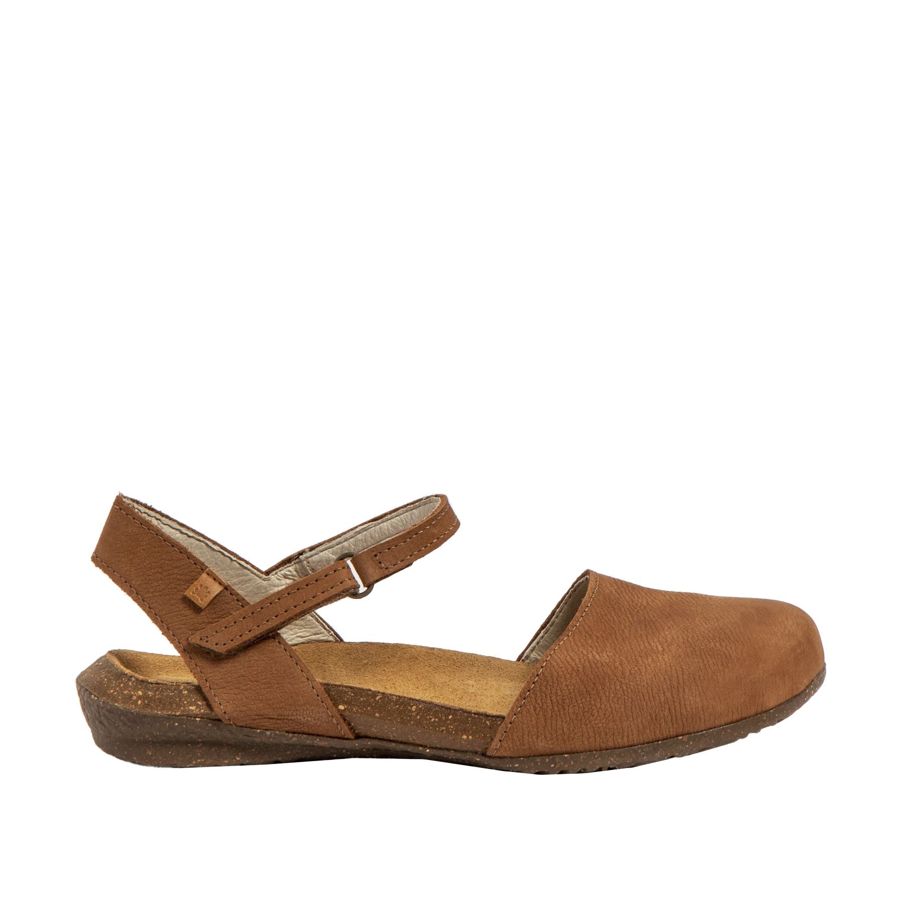 Vista dei sandali El Naturalista N412 Wakataua dal design anatomico.