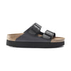 Birkenstock Arizona Papillio sandali Flex Platform donna neri vista laterale