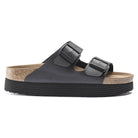 Birkenstock Arizona Papillio sandali Flex Platform donna neri vista laterale