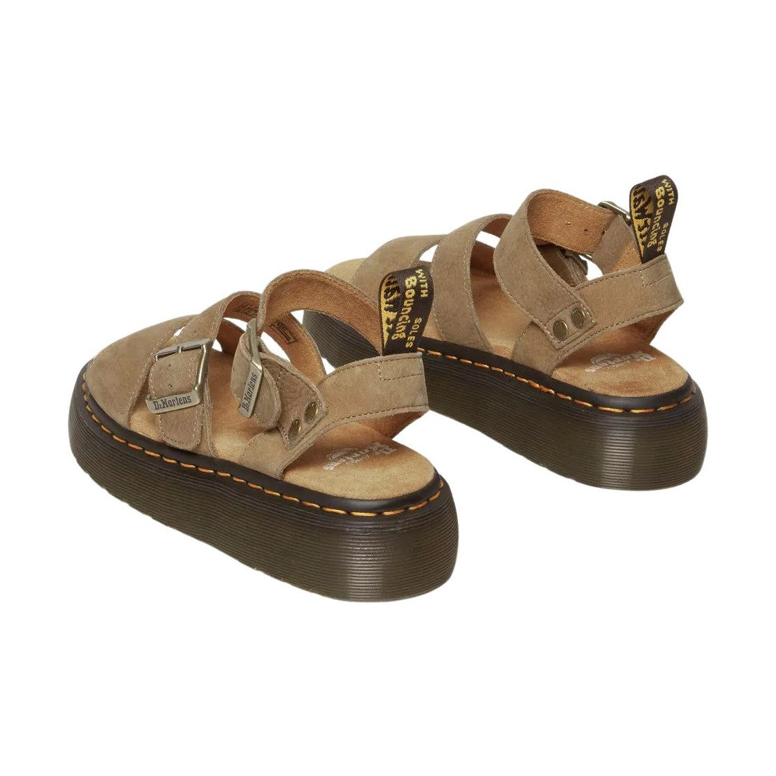 Dr. Martens Gryphon Quad Donna Sandali Platform In Pelle