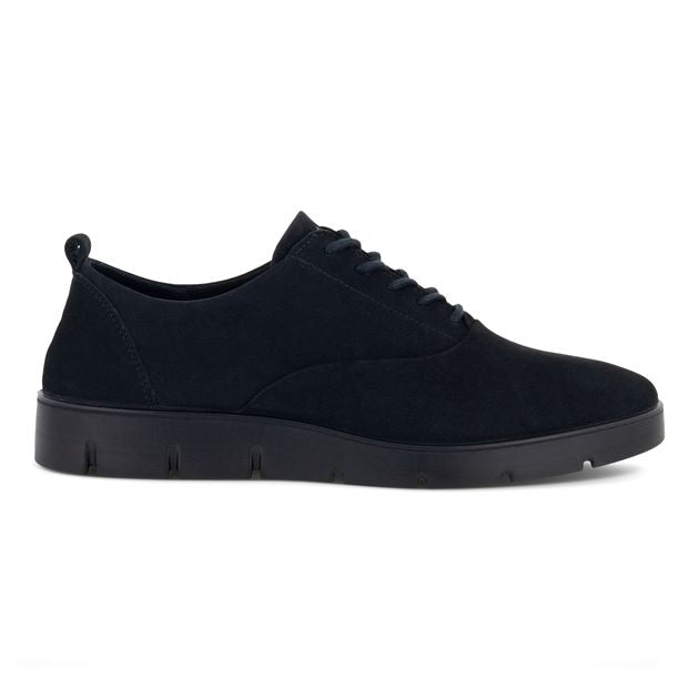 ECCO Bella women's lace-up sneaker in premium nubuck with tonal laces and FluidForm sole