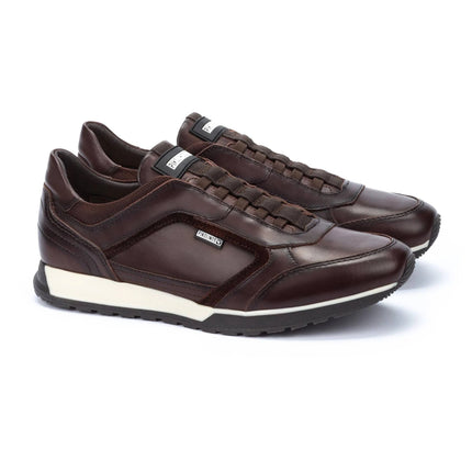 Pikolinos M5N-6247C1 sneakers pelle uomo suola leggera vista frontale punta arrotondata