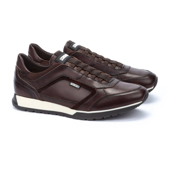 Pikolinos M5N-6247C1 sneakers pelle uomo suola leggera vista frontale punta arrotondata