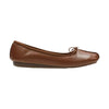 Clarks Freckle Ice ballerina donna in pelle — vista posteriore