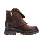 A.S.98 Darryl Donna Stivaletti In Pelle Naturale Vintage