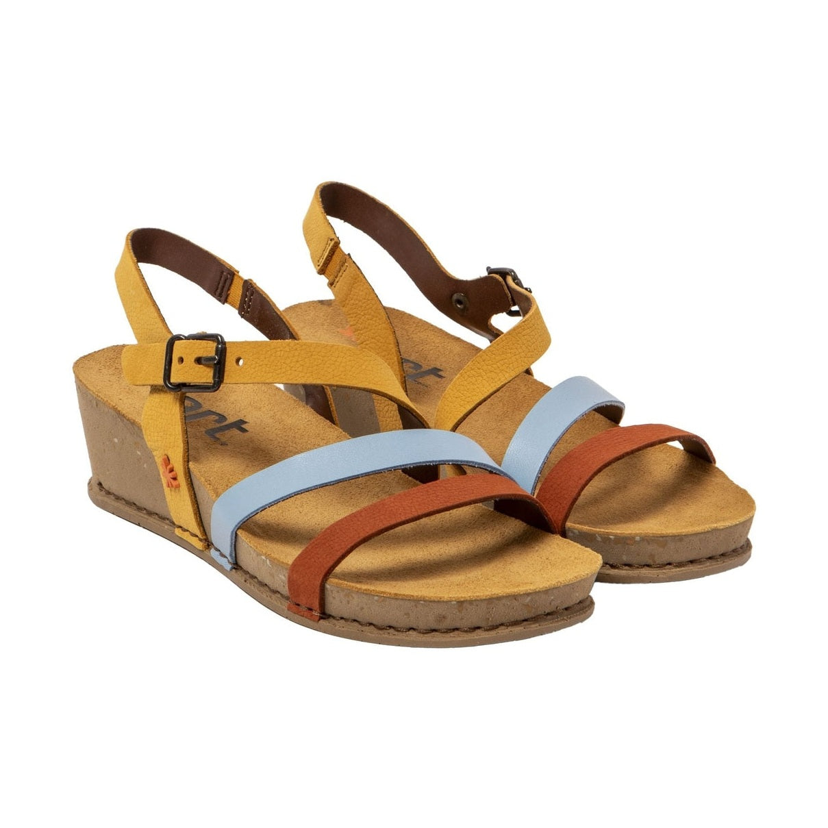 ART I Live sandalo con zeppa donna in pelle — dettaglio tomaia