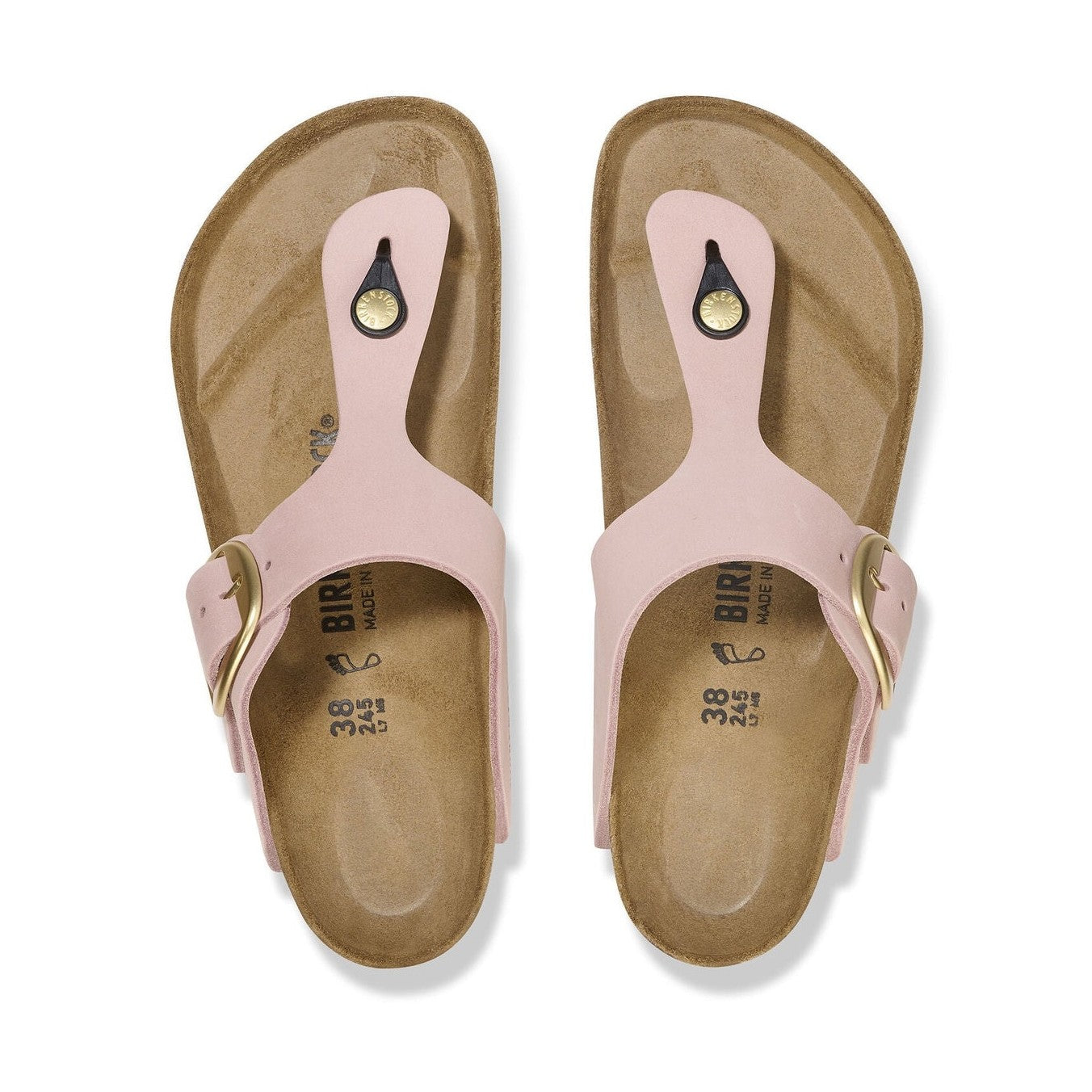 Suola EVA ammortizzante e profilo sughero Birkenstock Gizeh Big Buckle Nubuck