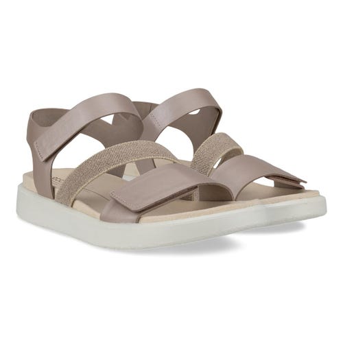 Sandalo anatomico da donna ECCO Flowt W in pelle premium.