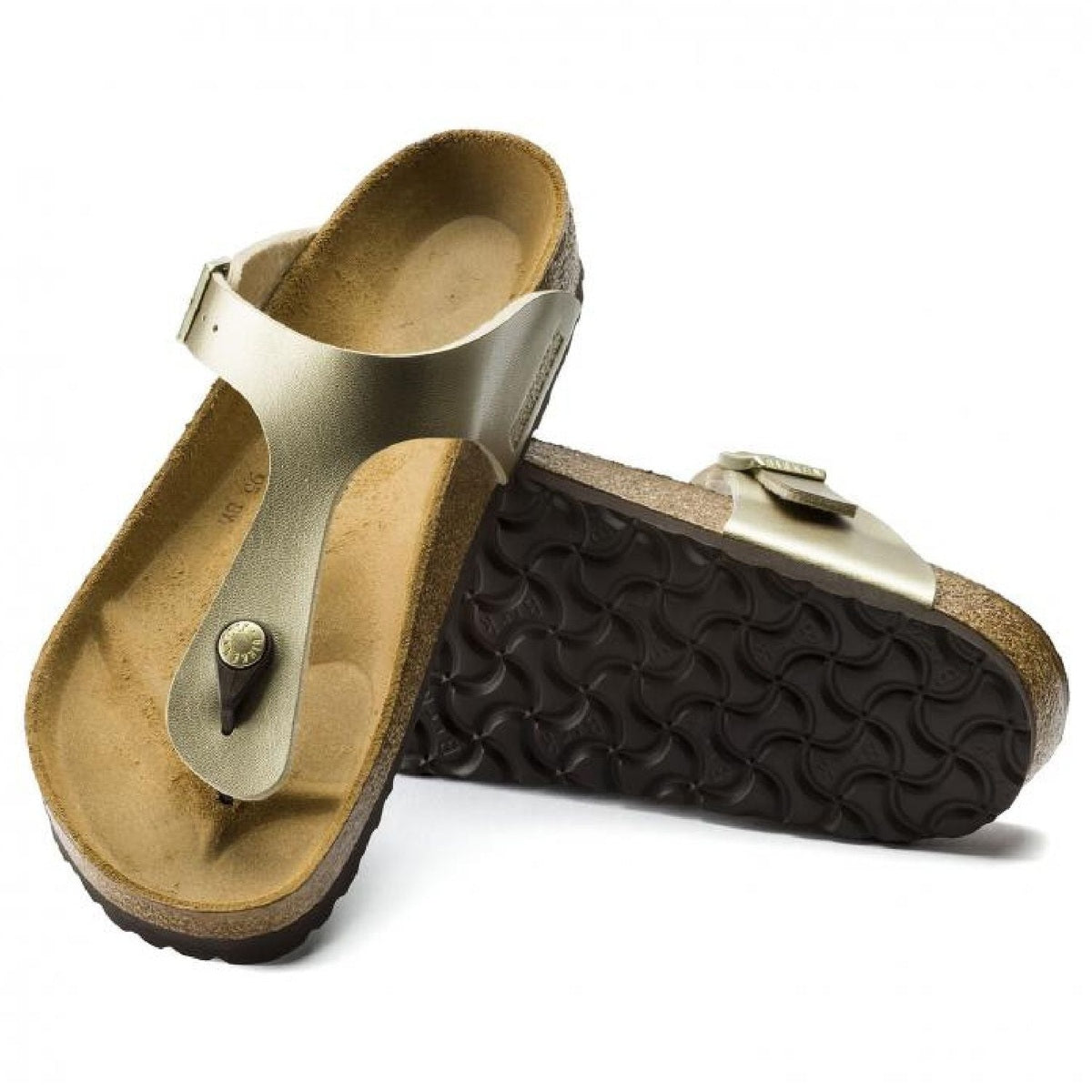 Bordo in sughero naturale e lattice sandalo infradito Birkenstock Gizeh